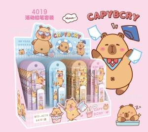 TT-8873  capybara Automatic pencil press Writing Mechanical Pencil cartoon design 0.5 Refill Stationery Cute Mechanic