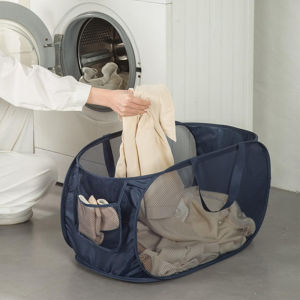 Extra-Large Mesh Laundry Hamper with Handles Foldable Versatile Storage Bag for Dirty Clothes in Multiple Rooms Laundry Baskets