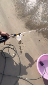 High-Pressure Cleaner 168v Battery Portable Car Unit Cordless Car Wash Spray Gun High Water Pump Sprayer High-Pressure Water Gun for Floor Cleaning