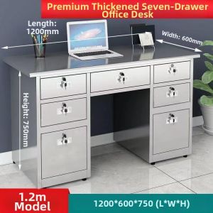 AYIJIE | Thickened Stainless Steel Table With Drawer