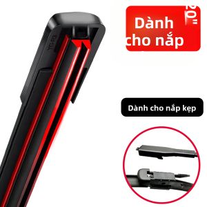 Cần Gạt Nước Kính Chắn Gió PINMOAP Hai Lớp Cao Su Bền Bỉ Thay Thế Cho Xe Có Gạt Nước Kiểu Kẹp Lau Sạch Êm Ái Không Gây Tiếng Ồn