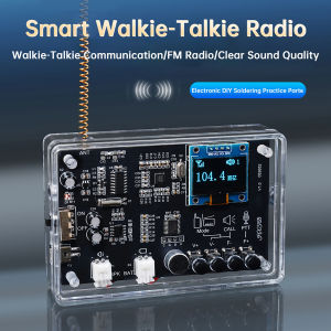 Walkie-Talkie Radio Electronics DIY Kit Wireless Intercom FM Radio Circuit Board Welding Practice BK4802P RF+RDA5807 Dual Chip