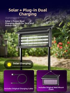 Maiyu | Solar Powered Strong Automatic Mosquito Killer Light