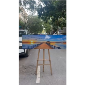 Tranh treo phòng ngủ Decor đầu giường Hoa nhẹ nhàng relax Thư giãn Chất liệu tráng gương cao cấp tạo điểm nhấn