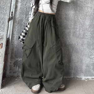 MPW | Girls Wide Leg Casual Workwear Pants Spring Autumn Fashionable Korean Style Childrens Clothing High Waist Cotton Elastic Waistband