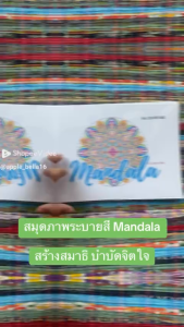 Ver.1 สมุดภาพระบายสี Mandala (มันดาลา) V.1 A4 / A5 สร้างสมาธิ พัฒนาจิตใจ สงบสุข