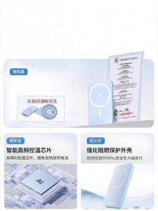 Jieyang | Airplane-Approved Portable Magnetic Wireless Multi-functional Power Bank 20000mAh