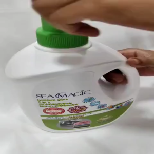 Laundry Liquid + Softener Detergent Natural Eco Sea Magic 2.4kg Green Liquid