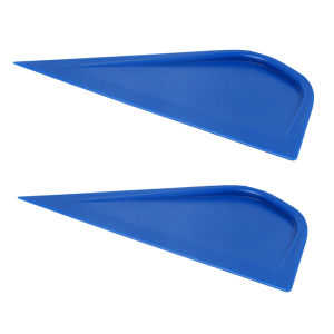 2Pcs Car Corner Triangle Squeegee Plastic Card Scraper Tight Spaces Wrap Vinyl Curves Slot Window Tint Tool