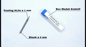 Endmill Diameter 1mm HRC45 Carbide 4F D1 End mill 1 mm