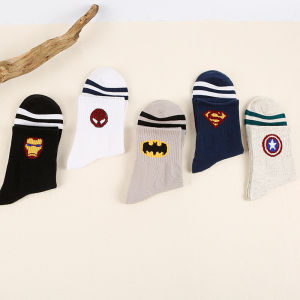 KAOS KAKI ANAK LAKI-LAKI KEKINIAN UMUR 3 - 7 TAHUN KAUS KAKI SEKOLAH KARAKTER SUPERHERO SUPERMAN Z14