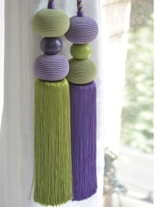 Decorative Ball Curtain Tie Double Head Tassel Pendant Curtain Rope Accessories American Country Style Home Textile