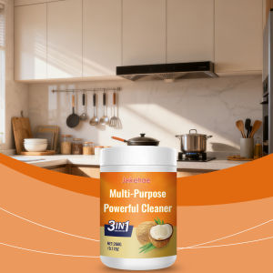 Jakehoe Multi-Purpose Powerful Cleaner for KitchenHeavy Kitchen Duty Degreaser,Coconut Oil Natural Decontamination Cream 260g