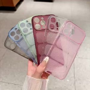 Candy Color Original Soft Silicone Heat Dissipation Slim Case for iPhone 18 17 16 15 14 13 Pro Max Anti-scratch Anti-Slip Cover