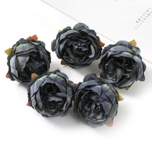 MENGHAO | 5/10Pcs Peony Artificial Flowers 4.5cm Silk Fake Flower for Home Room Decor Garden Wedding Decoration Bride DIY Wreath Accessory