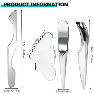 1PCS Stainless Steel Gua Sha Tool-Professional Muscle Scraper for Soft Tissue TherapyIASTM Physical Therapy Tool for Fully Body