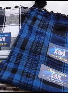 SORBAN AR-RABANI RONCE MOTIF KOTAK KOTAK SURBAN CELE NEW VIRAL KEKINIAN BAHAN MEWAH BERKUALITAS