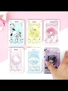 Sanrio Acrylic Card Holder Student Name Badge School Card Bag Holder Protective Cover 亚克力卡套学生胸牌校牌卡包浮雕证件套保护套 H331