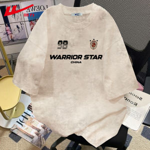 Warrior | Laid-back Comfort Cotton Short Sleeve T-shirt Round Neck Loose Fit