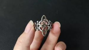 Fashion Simple Viking Celtics Knot Ring for Men Women Punk 316L Stainless Steel Viking Couple Rings Jewelry Gift Dropshipping