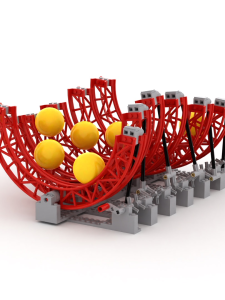 XIAOXIAOGONGCHENGSHI | Mini Particle Ping Pong Ball Roller Coaster Ring Track and Wave Structure