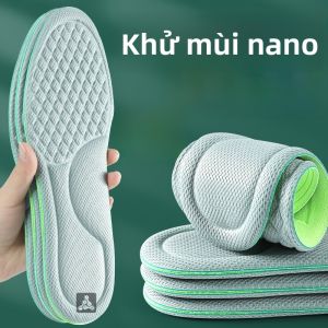 XIANZHAO | Miếng lót giày chống mùi Nano cho nam thấm hút mồ hôi thoáng khí đế mềm thoải mái cỡ 42 dùng cho chân mồ hôi và không có mùi