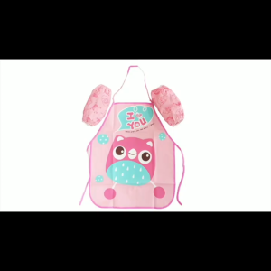 [iRojak] Cute Kids Apron For kids Waterproof Art Painting Apron With Arm Sleeves 儿童围裙 Apron Kanak Kanak - BB11