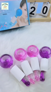 Bộ 2 Quả Cầu Lạnh Massage Mặt Giúp Thư Giãn Làm Dịu Da Giữ Ẩm Lâu Spa Tăng Hấp Thụ Dưỡng Chất