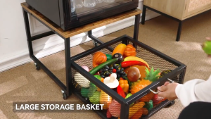Mini Refrigerator Rack Stand Heavy Duty with Drawer and 8 Wheels Mini Ref Stand Washing Machine Rack Stand Microwave Rack Stand Printer Rack Stand Kitchen Organizers Storage Rack Multifunctional Rack Bedside Table Side Table 