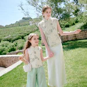 XIANGYING | Chinese Style Mother and Daughter Outfit Set