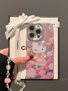 Ốp Lưng Điện Thoại Di Động Hình Mèo Hoa Hồng Phong Cách Trung Hoa Mới Cho Apple 16Promax 17 14Plus 13Pro 15 Phụ Kiện Kỹ Thuật Số Bền