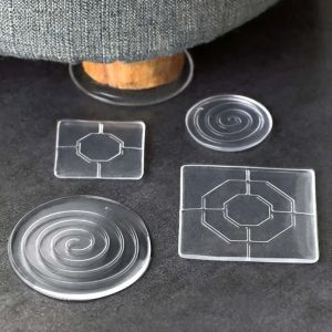 Anti Slip 4Pc Transparent Silicone Furniture Foot Mat Table Sofa Foot PU Adhesive Patch Anti-collision Bed Leg Mute Non-slip Mat