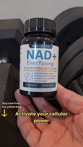 Nutra Zenith NAD+ Supplement with Nicotinamide Riboside (NMN Alternative) CoQ10 & Resveratrol – 60 Capsules for Healthy Aging Support Energy Boost & Cognitive Function Enhancement – Cellular Renewal & Vitality