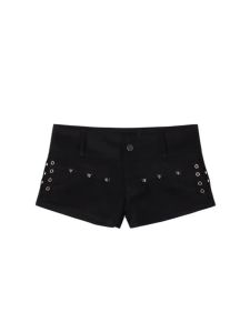 กางเกงยีนส์ขาสั้นทรงเอเอวต่ำสำหรับผู้หญิง ทรงยีนส์สีดำ กางเกงยีนส์ทรงสลิมฟิตสำหรับผู้หญิง ทรงลำลอง ทรงยีนส์ ทรงสลิมฟิต ทรงยีนส์สีดำ ทรงลำลอง