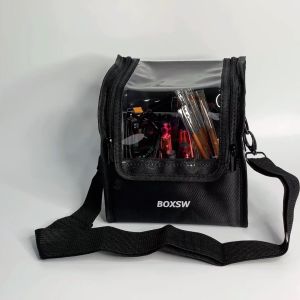 Giỏ Đựng Cọ Trang Điểm Cao Cấp Trong Suốt Có Dây Đeo Chuyên Nghiệp