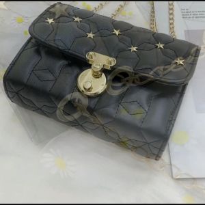 CHIKOOL Sling bag for women chain handle crossbody star studded design leather shoulder women bag mini bag