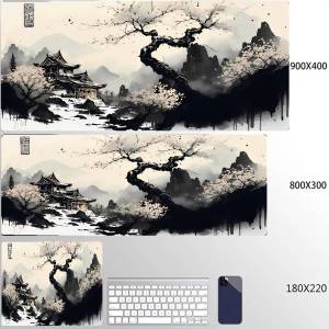 Bandai | Night Moonlight Large Mouse Pad 900x400 Non-Slip Esport Learning Desk Mat Game Player Mousepad desktop Accessories Keyboard Pads