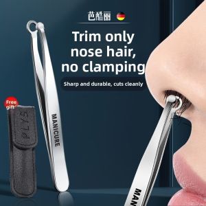 BAKULI | Manual Round Nose Hair Trimmer Stainless Steel