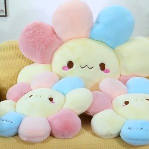 Home\_Master คอดสินค้า เบาะรองนั่ง เบาะหมอน ลายดอกทานตะวัน เบาโกมมะหยี่ ราคาเต็มที่น่ารัก