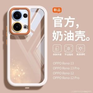 High Definition Transparent Silicone Phone Case for OPPO RENO13 13Pro New Model Mystery Purple RENO12 11Pro Anti-Fall RENO10 Simple Design