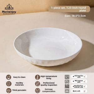 mornenjoy | High-Temperature Glaze Beautiful Plate