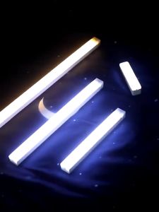 Lampu Tidur LED Tombol Mutltifungsi Lampu Sensor Gerak Magnectic Motion Sensor Lampu Stick Panjang LED Lampu Belajar Lampu Lemari Portable Portable Cahaya Putih dan Kuning