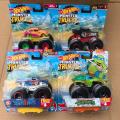 รถบรรทุกข้างเดียว Hot Wheels Monster Truck Wild Foot Series Muscle Off-Road Boy Model Toy Big Foot Humvee FYJ44 ของเล่น. 