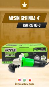 RYU ANGLE GRINDER 4" RSG100-4/MESIN GERINDA