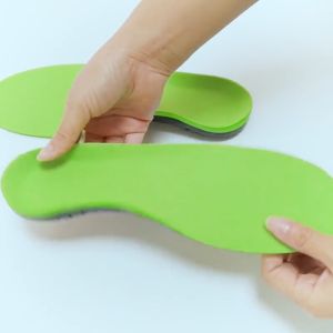 SRIEI 1 Pair Orthopedic Insoles Shock Absorption Arch Support Insole Flat Feet Plantar Fasciitis Orthotic Foot O/X Leg Correct Sole Pads Pain Relief