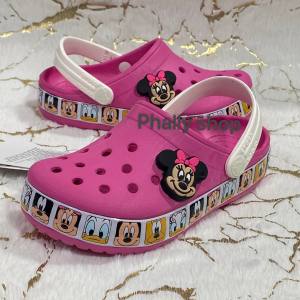 CROCS Fun Lab รองเท้าล็องเด็ก Disney Mickey Mouse ลิฟท์ 25-35 ชม รองเท้าเด็ก CROCS