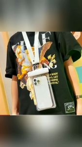 ซื้อ1แถม1กระเป๋าใส่โทรศัพท์กันน้ํา  ซองมือถือ  ทัสกรีนได้ ล็อคชั้น หนาทนทาน แบบเรืองแสงต้อนรับสงกรานต์ ต้อนรับสงกรานต์