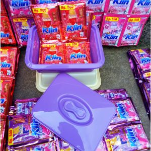 24 pcs sabun rinso liquid cair kemasan 1 set 18ml + 1 set wadah