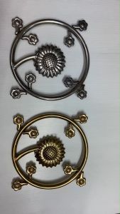 วงกลมดอกทานตะวันเขี้ยวดอกไม้ สแตนเลส เกรด304 (สีเงิน-สีทอง) แข็งแรง ทนทาน จัดส่งไว