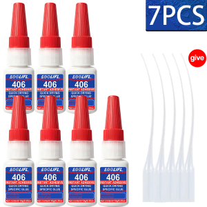 LOOLIFL | Universal Super Glue 10ML Strong Adhesive Liquid Transparent Instant Fast Drying For Bond Plastic Wood Metal Crafts Repair Tools